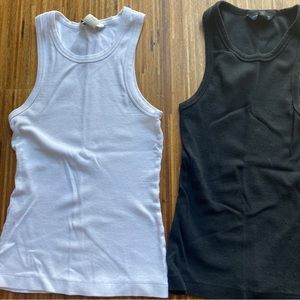 2x Club Monaco Racerback tees size XS